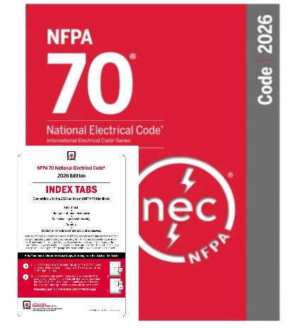 NFPA 70, National Electrical Code NEC 2026 Softbound Paperback – October 3, 2025 With Index Tab 2026