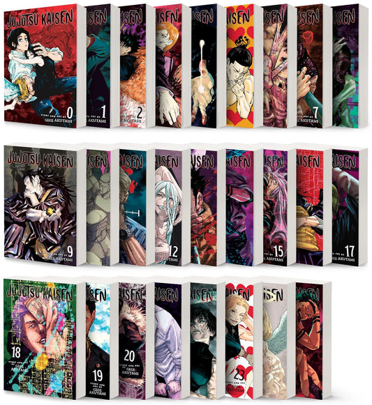 Jujutsu Kaisen Manga (Vol. 0-25) English Full/Loose Set JJK Sorcery Comic Series by Gege Akutami π Bonus: Free Manga-Themed Wall Poster