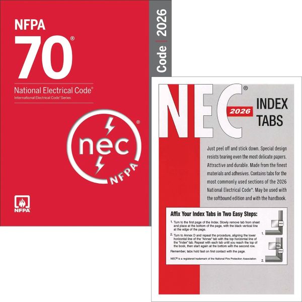 NFPA 70, National Electrical Code NEC 2026 With TAB
