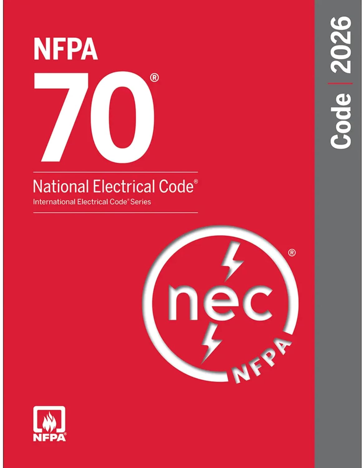 NFPA 70, National Electrical Code NEC 2026 With TAB