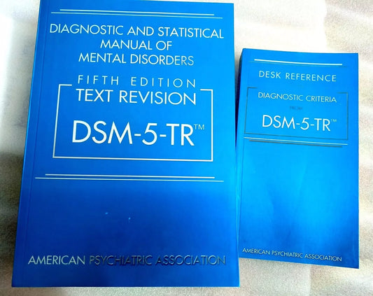 DSM-5 TR Paperback+DESK reference from DSM-5-TR 5th Edition Paperback-COMBO 9780890425763, 9780890425794