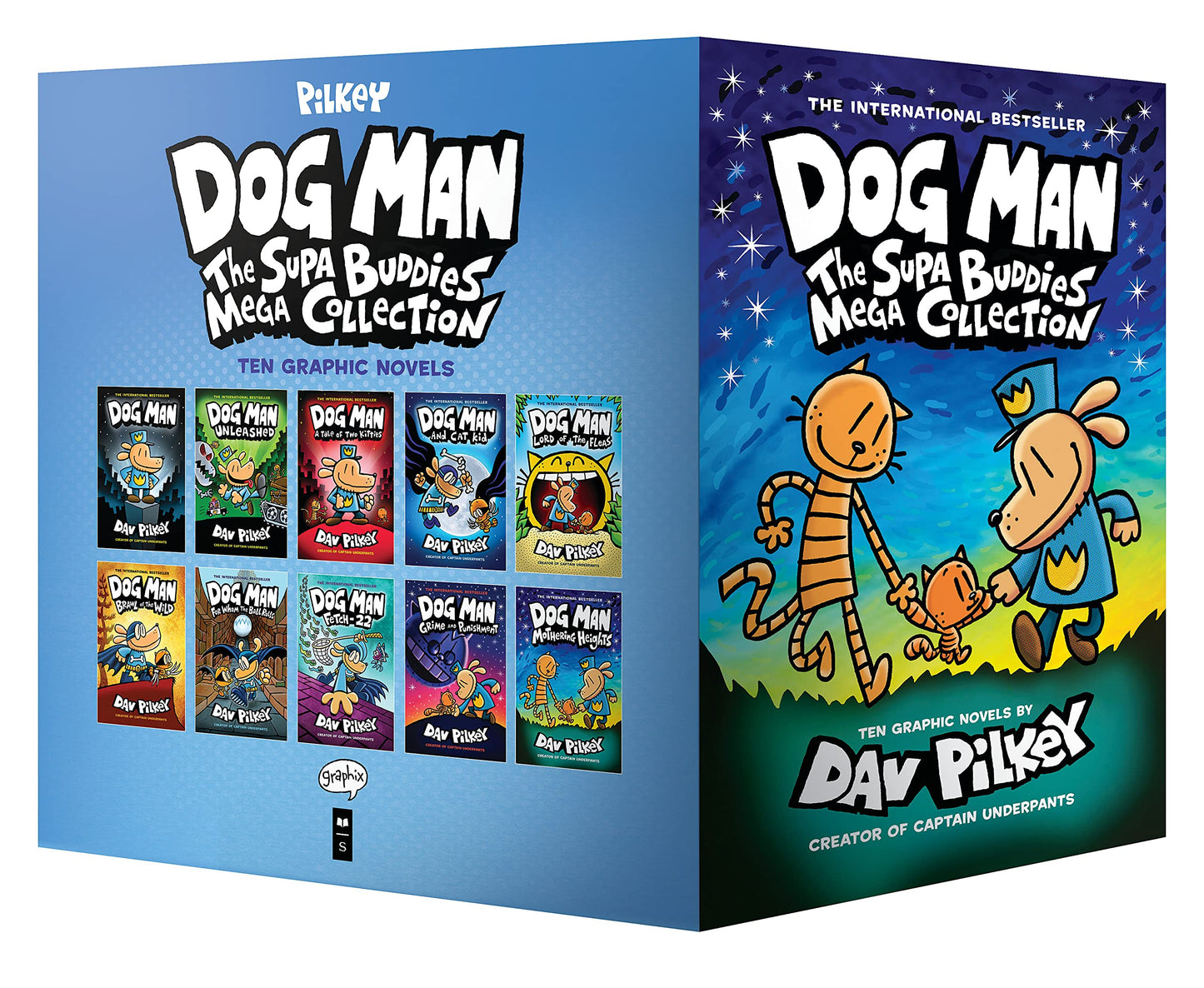 Dog Man: The Supa Buddies Mega Collection: From the Creator of Captain Underpants (Dog Man #1-10 Box Set) Hardcover ISBN: 9781338792164