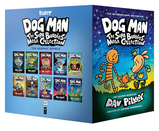 Dog Man: The Supa Buddies Mega Collection: From the Creator of Captain Underpants (Dog Man #1-10 Box Set)  ISBN: 9781338792164