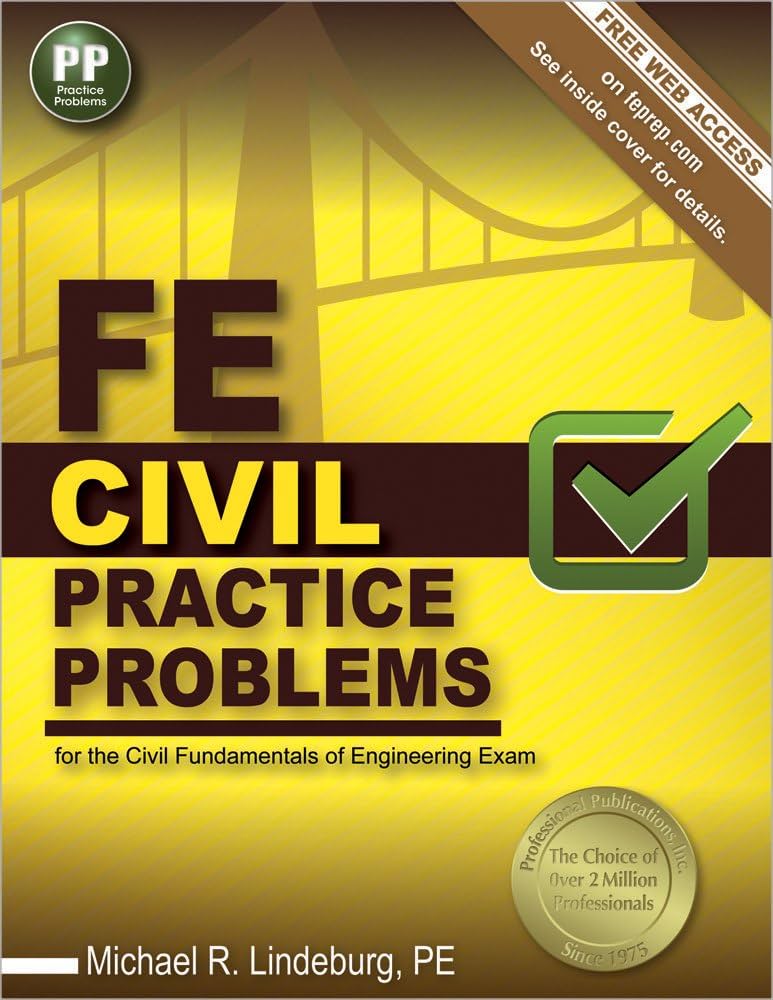 FE Civil Practice Problems First Edition, New ISBN: 9781591264408