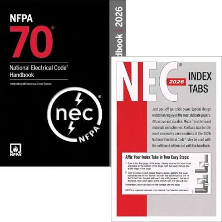 NFPA 70® National Electrical Code® (NEC®) Handbook, 2026 Edition & Tab Combo