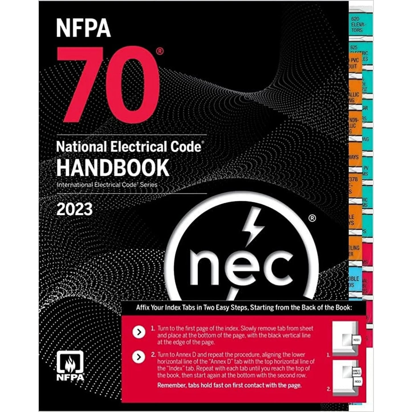 NFPA 70, National Electrical Code Handbook, 2023 Edition, with Tabs Hardcover