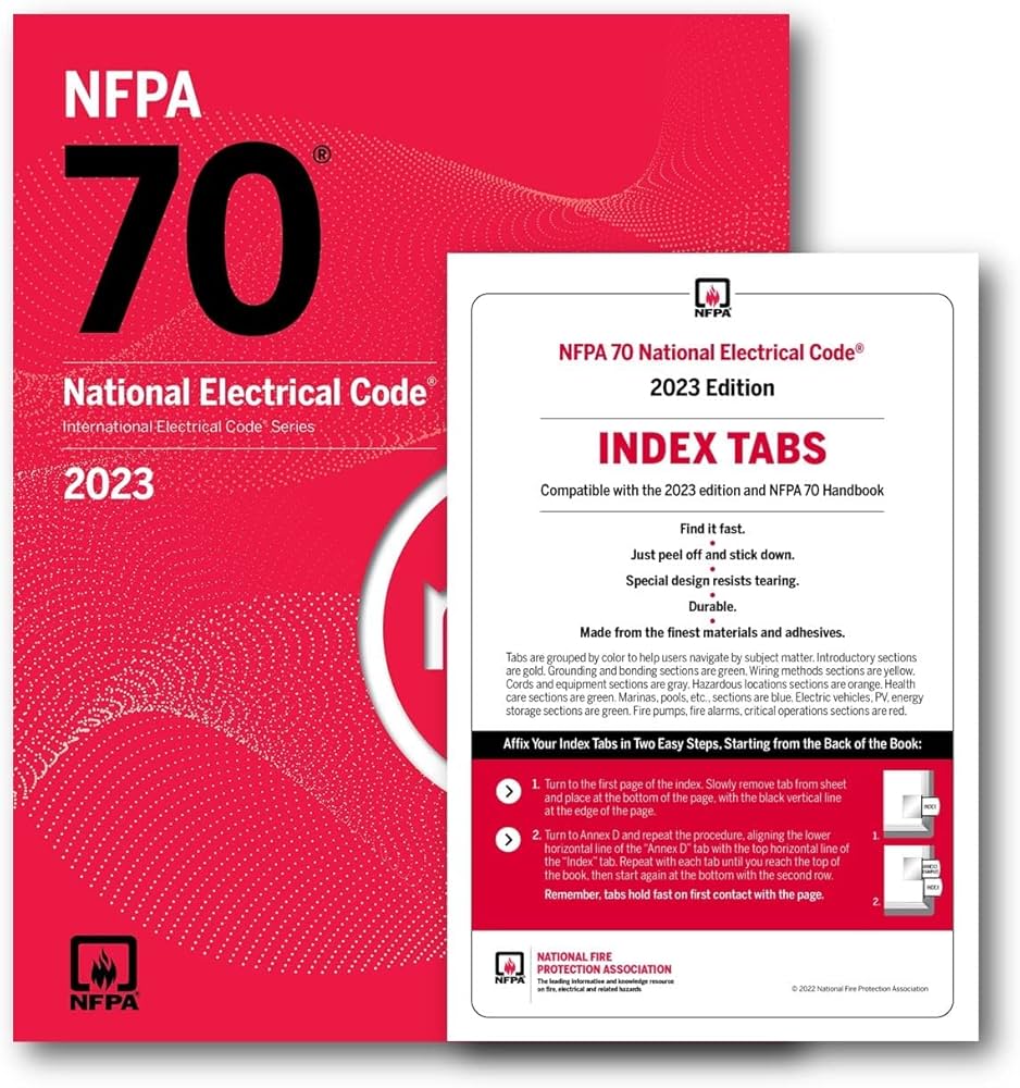 National Electrical Code, 2023 Edition with Tabs Paperback ISBN: 978-1455930340