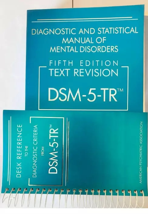 New DSM 5 TR Paperback Soft & Desk Reference Spiral Combo Pack 978-0890425763 + 978-0890425800