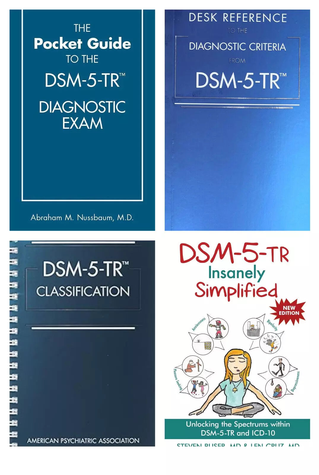 DSM 5 TR Combo Set Desk Reference + Classification + Simplified + Pocket Guide