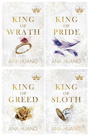 Kings of Sin Series 4 Books Collection Set By Ana Huang (King of Wrath, King of Pride, King of Greed and King of Sloth) Paperback by Anna Huang