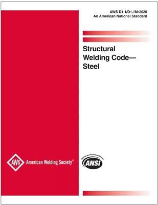 Aws D1. 1/d1. 1m AWS D1. 1/D1. 1M:2020, Structural Welding Code�Steel:2020, Structural Welding Code�Steel Paperback