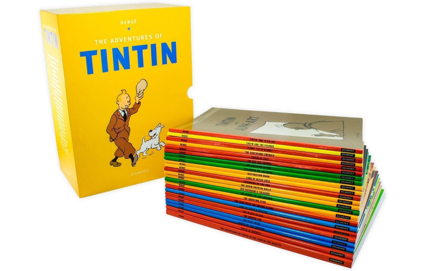 The Adventures Of Tintin Paperback Box Set 23 Book Titles Set Collection Herge ISBN: 9781405294577