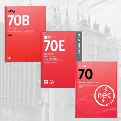 NFPA 70B, 70E, & NEC Combo with Index Tabs 2023